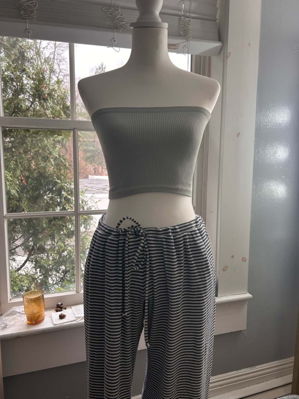 Free People Crop Top + Hollister Sleep Pants
